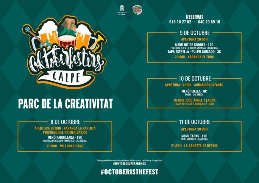 Programación OktoberFesters Calpe 2021